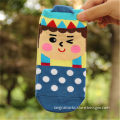CSP-372 Wholesale Children Socks Lovely Jacquard Cute Doll Design Blue Dots Colorful Children Socks China Factory